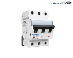 کلید مینیاتوری سه پل 4 آمپر هیوندای تیپ HGD 63N/C