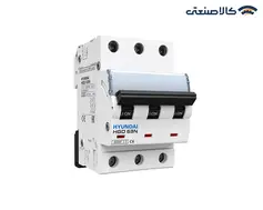 کلید مینیاتوری سه پل 6 آمپر هیوندای تیپ HGD 63N/C