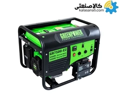 موتور برق بنزینی تکفاز استارتی 6 کیلووات گرین پاور مدل GR7500-E2