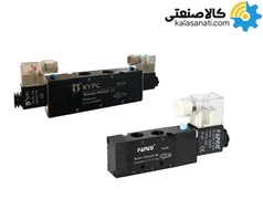 شیر برقی پنوماتیک سایز 1/2 پنج راهه چینی