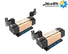 شیر برقی پنوماتیک سایز 1/2 پنج راهه ایرانی
