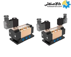 شیر برقی پنوماتیک سایز 1/4 پنج راهه ایرانی