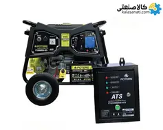 موتور برق بنزینی استارتی تک فاز 10.5 کیلووات پوتر PT23000VES+ATS