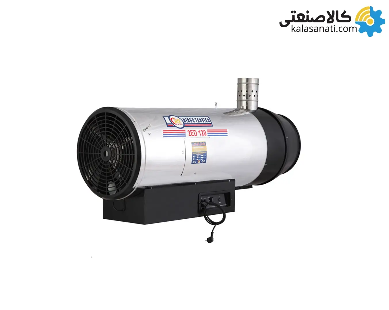 جت‌ هیتر دوگانه سوز ‌دودکش‌دار نیرو تهویه البرز مدل 2ED-120
