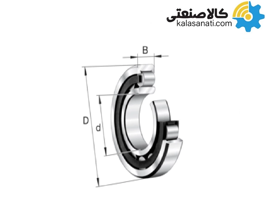 رولبرینگ استوانه ای NJ 204 برند FAG