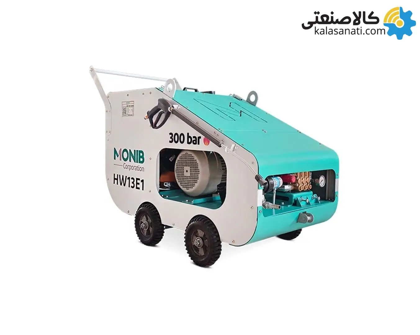واترجت صنعتی 300 بار سه فاز آب گرم منیب مدل HW13E1