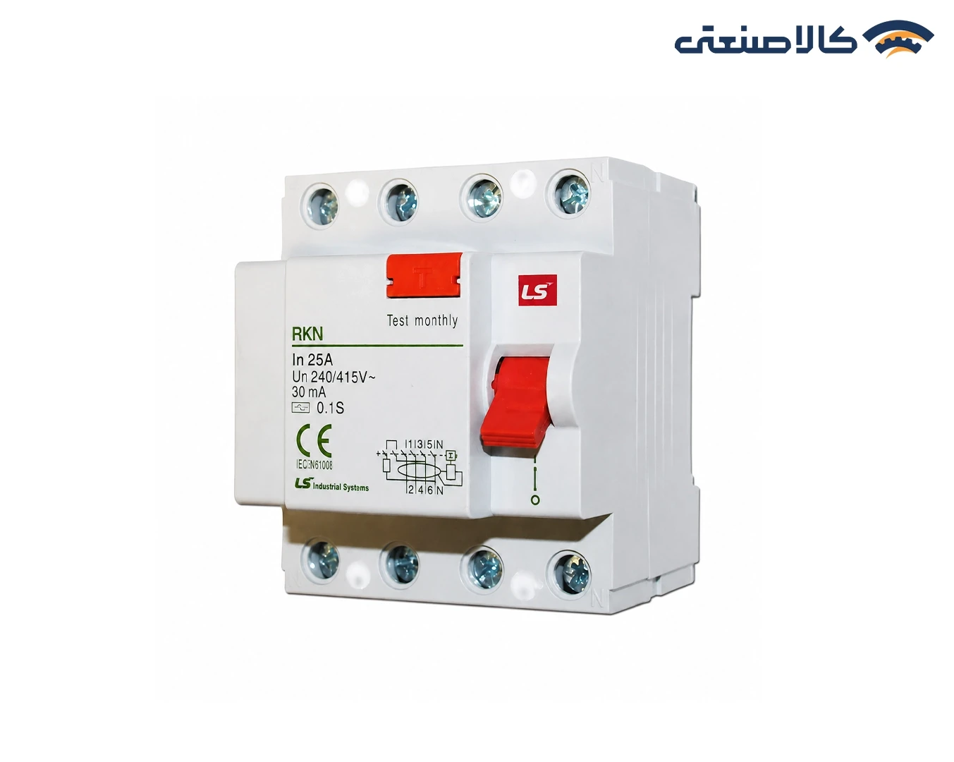 کلید محافظ جان (RCCB) ال اس (LS) سه فاز 25 آمپر 30mA سری RKN