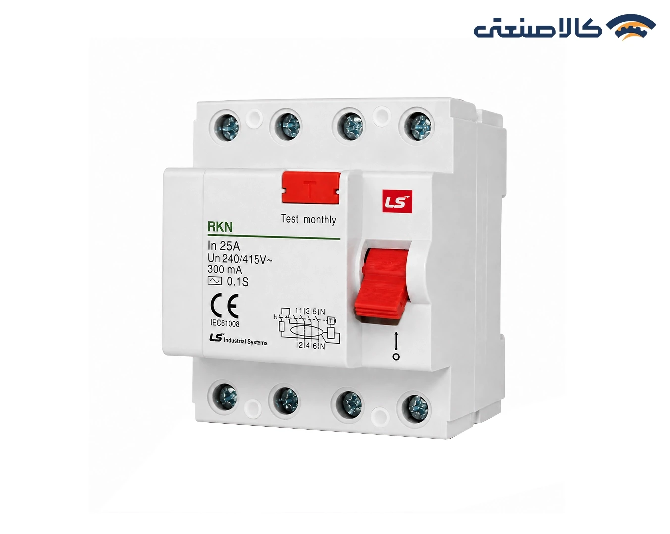 کلید محافظ جان (RCCB) ال اس (LS) سه فاز 25 آمپر 300mA سری RKN