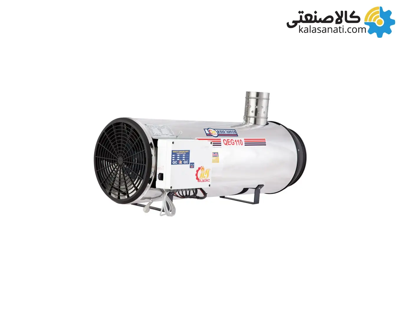 جت هیتر گازی دودکش دار نیرو تهویه البرز مدل QEG-110