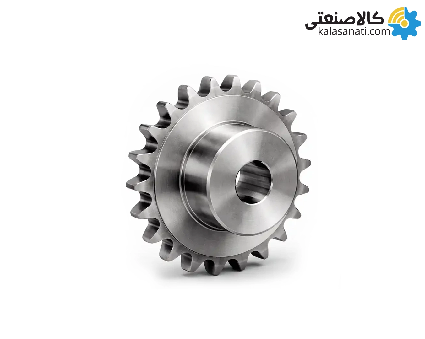 دنده زنجیر سری A سایز 100 تک ردیفه نافی دار