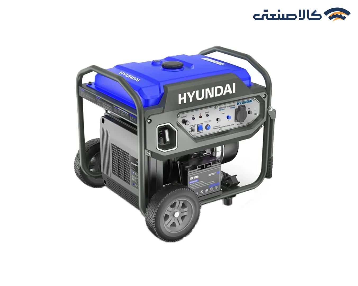 موتور برق بنزینی استارتی تک فاز اینورتری 10 کیلووات هیوندای HG-1017