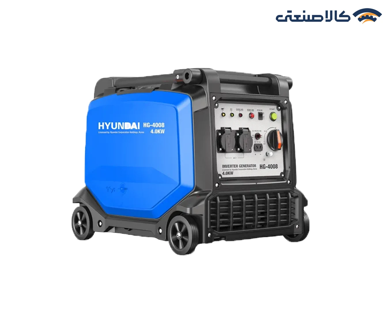 موتور برق بنزینی استارتی تک فاز سایلنت اینورتری 4 کیلووات هیوندای HG-4008