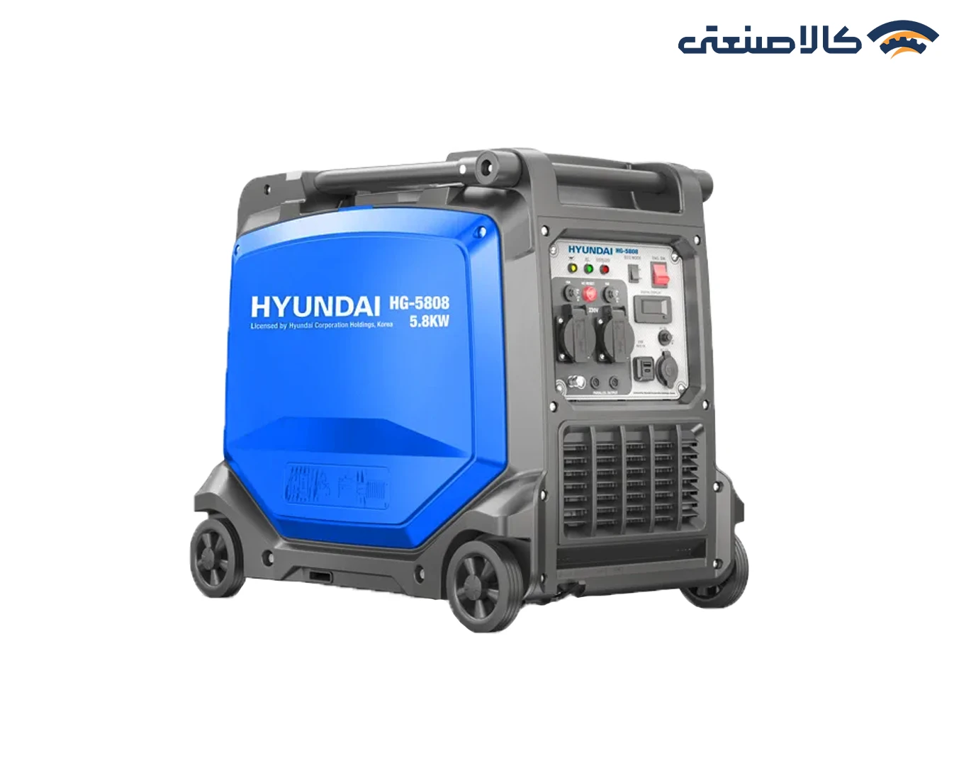 موتور برق بنزینی استارتی تک فاز سایلنت اینورتری 5.7 کیلووات هیوندای HG-5808