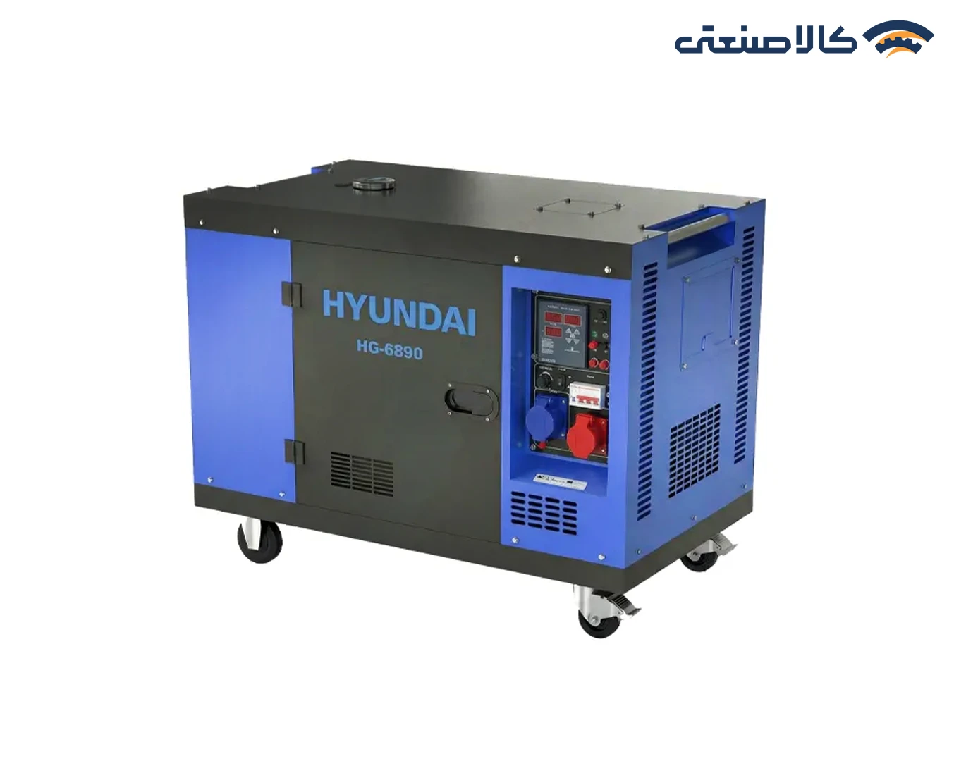 موتور برق دیزلی استارتی سه فاز سایلنت 9 کیلووات هیوندای HG-6890