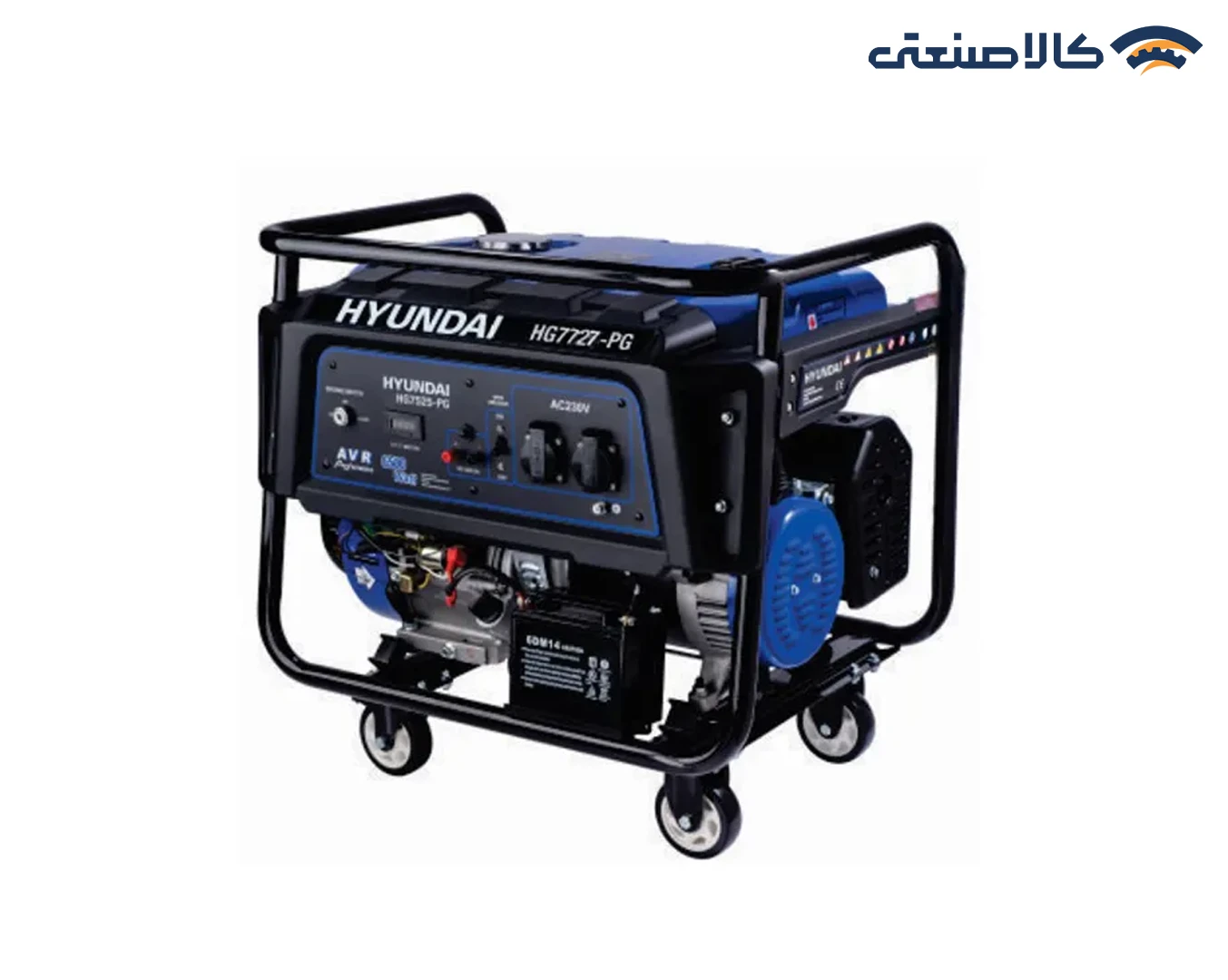موتور برق بنزینی استارتی تک فاز 7.7 کیلووات هیوندای HG7727-PG