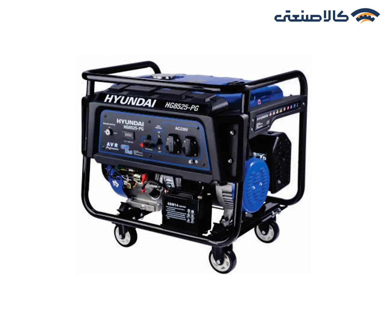 موتور برق بنزینی استارتی تک فاز 8.5 کیلووات هیوندای HG8525-PG