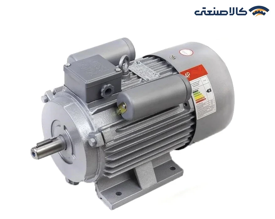 الکتروموتور 0.75 کیلووات پوسته چدن تکفاز مسی موتور 