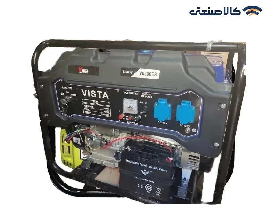 موتور برق بنزینی تک فاز 6.5 کیلووات ویستا مدل V8500ES