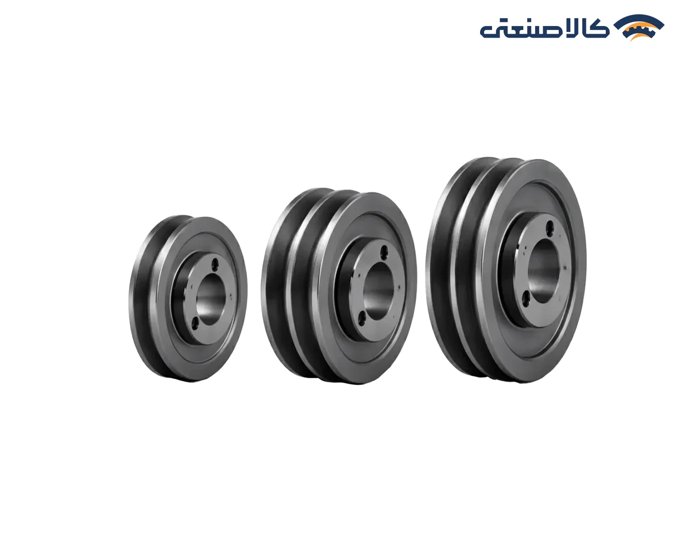 پولی چدنی توپر تسمه B سایز 60 نافی دار