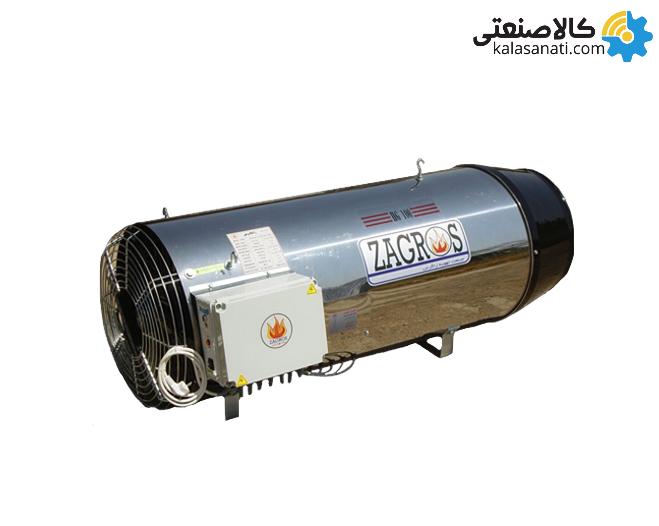 جت هیتر گازسوز زاگرس مدل 100 بدنه استیل